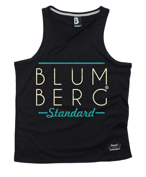 Blumberg Australia Men's Blumberg Standard Cream Large Bold Text Premium Vest Tank Top