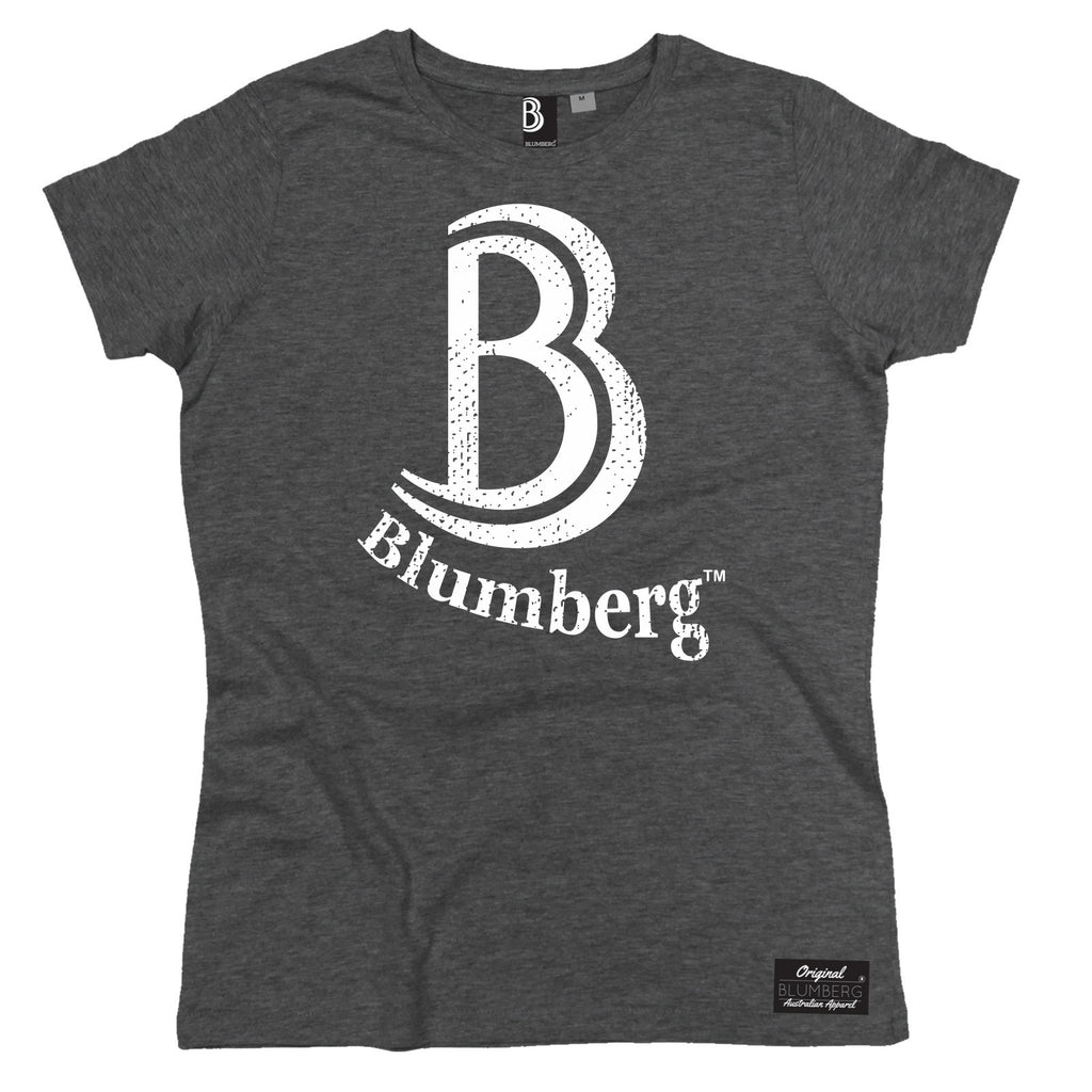 Women's B Blumberg White Text Chest Design - Premium T-Shirt