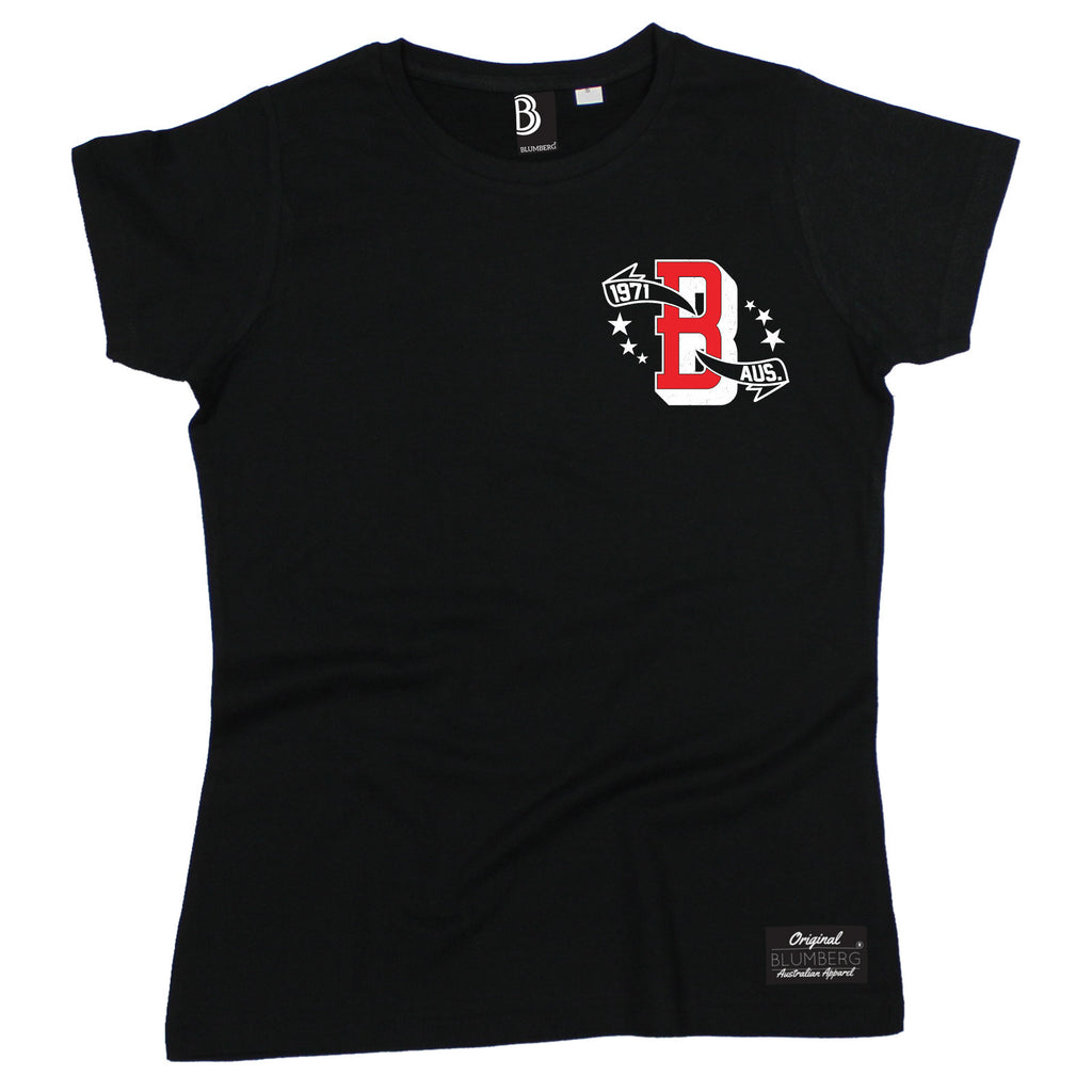 Blumberg Women's B 1971 AUS Breast Pocket Design - Premium T-Shirt