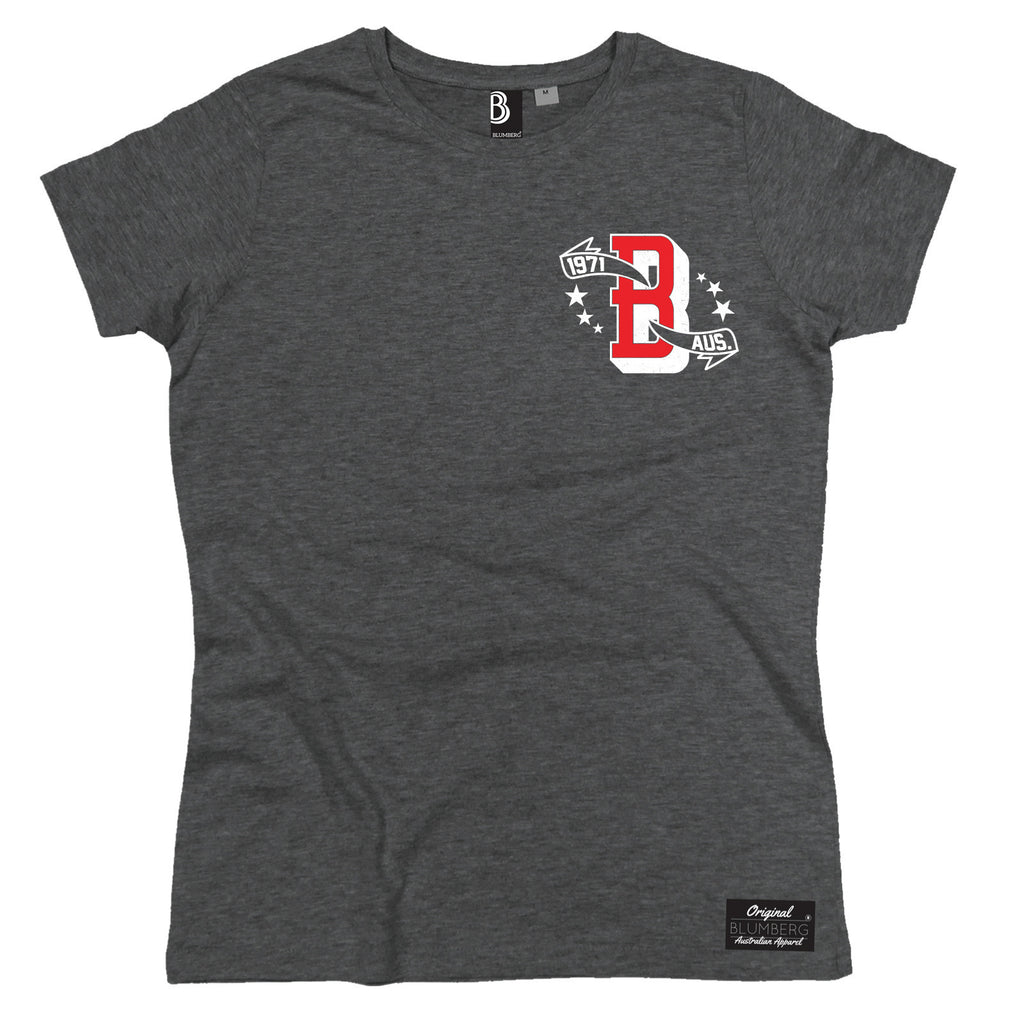 Blumberg Women's B 1971 AUS Breast Pocket Design - Premium T-Shirt