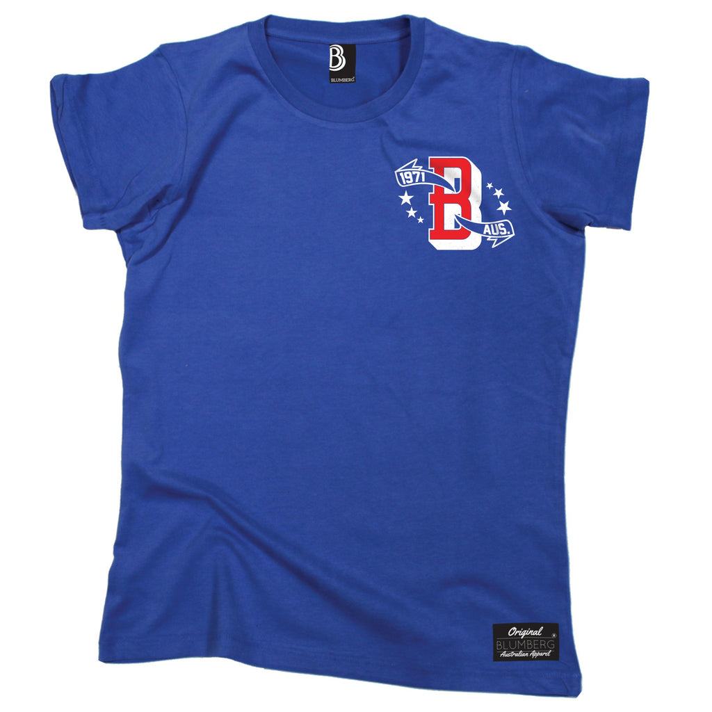 Blumberg Women's B 1971 AUS Breast Pocket Design - Premium T-Shirt