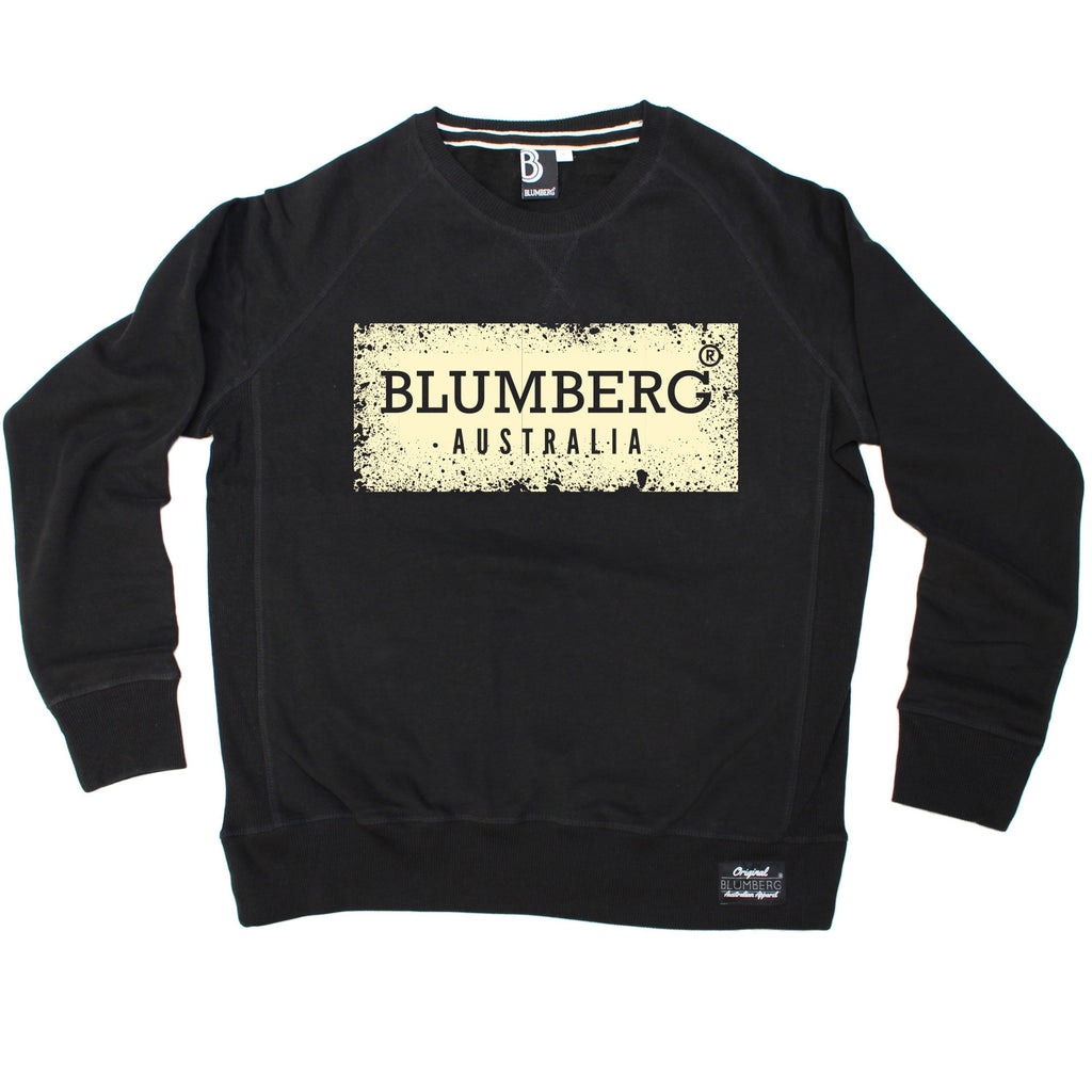 Blumberg Australia Men's Blumberg Australia Cream Distressed Design Premium Sweatshirt