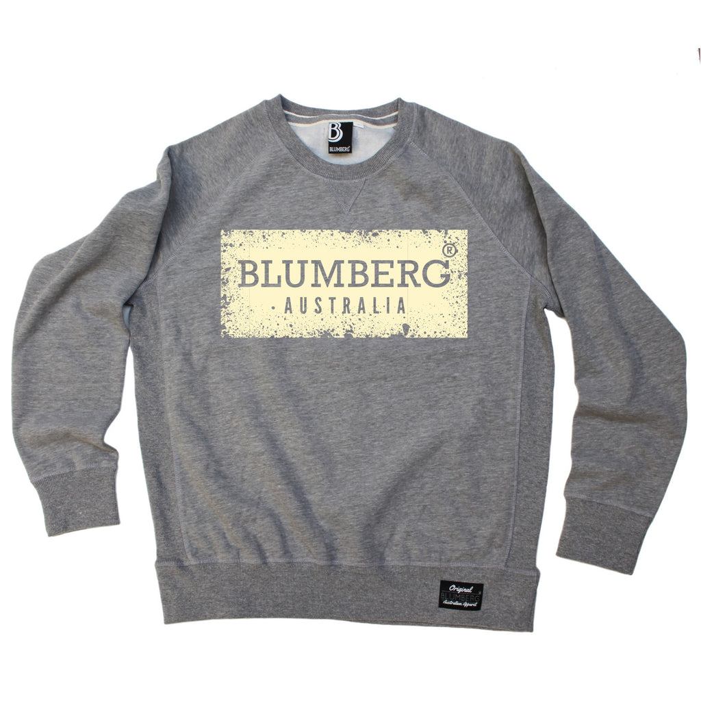 Blumberg Australia Men's Blumberg Australia Cream Distressed Design Premium Sweatshirt