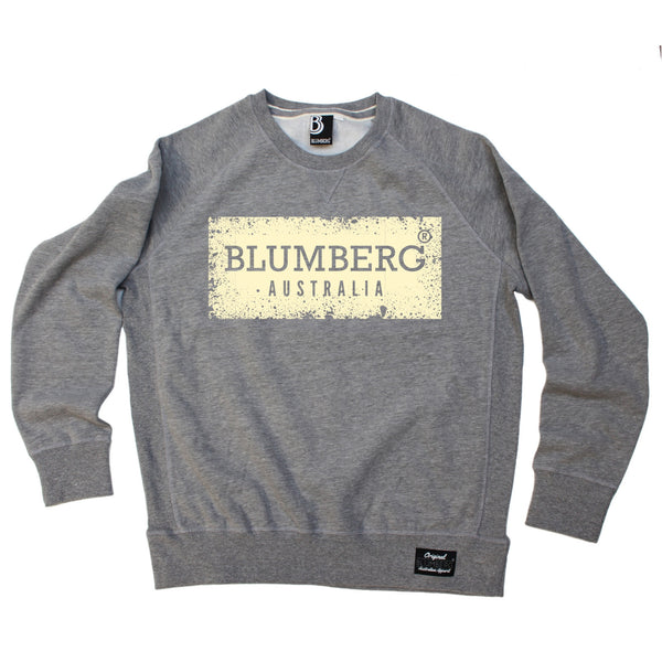 Blumberg Australia Men's Blumberg Australia Cream Distressed Design Premium Sweatshirt