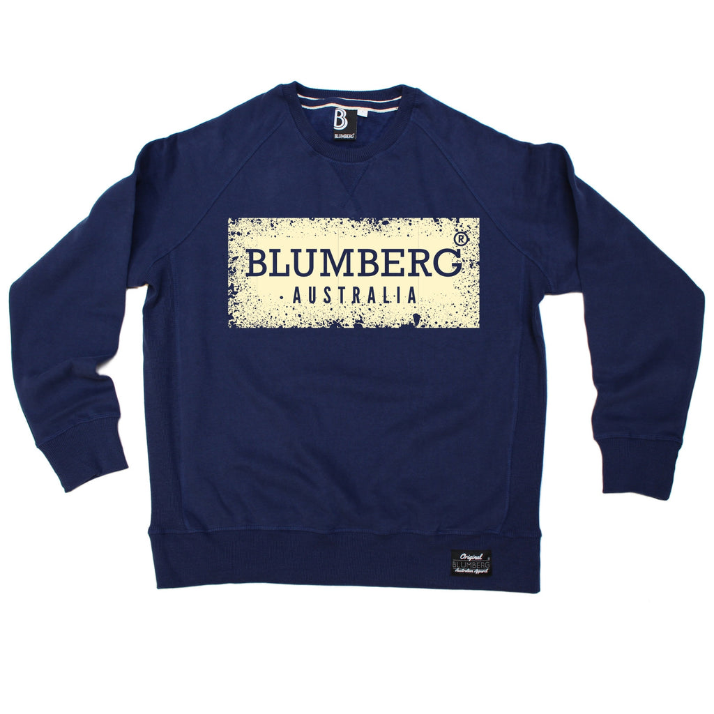 Blumberg Australia Men's Blumberg Australia Cream Distressed Design Premium Sweatshirt