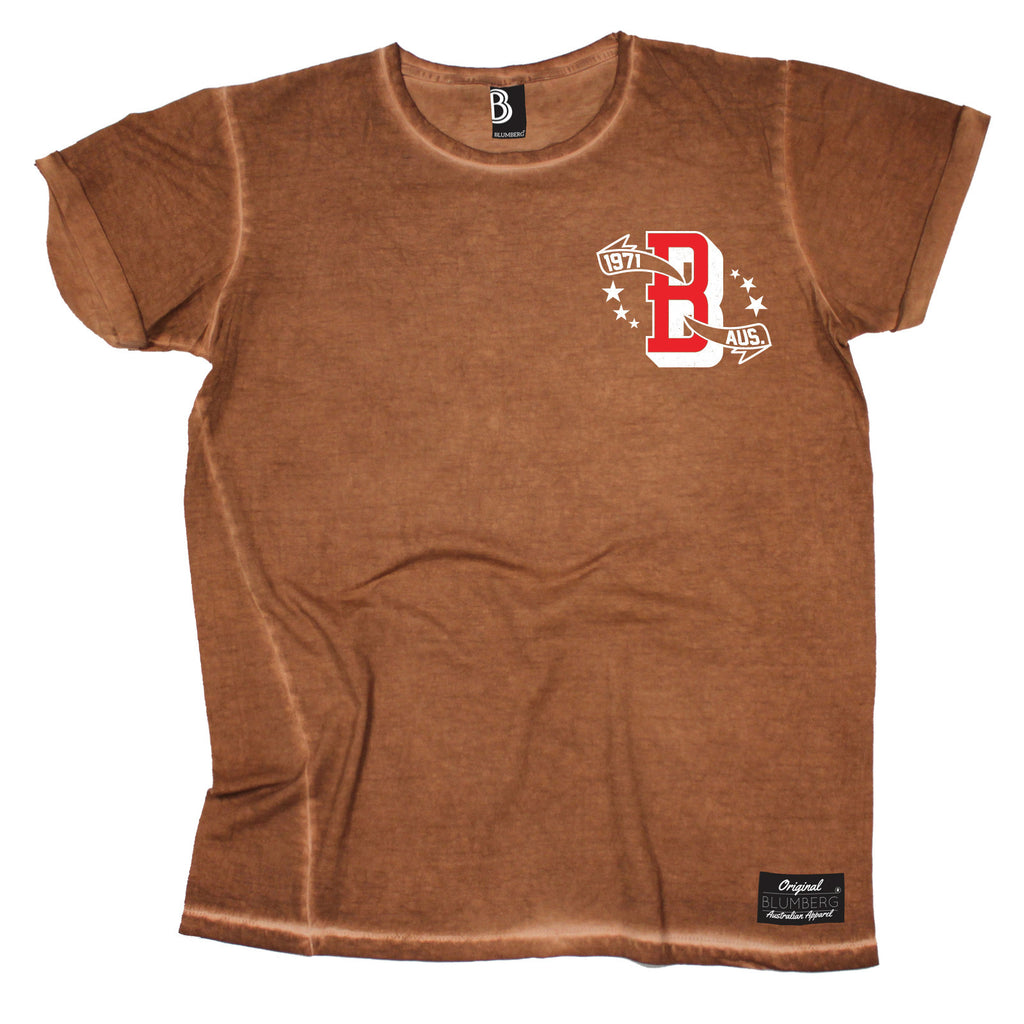 Blumberg Men's B 1971 AUS Breast Pocket Design Premium T-Shirt