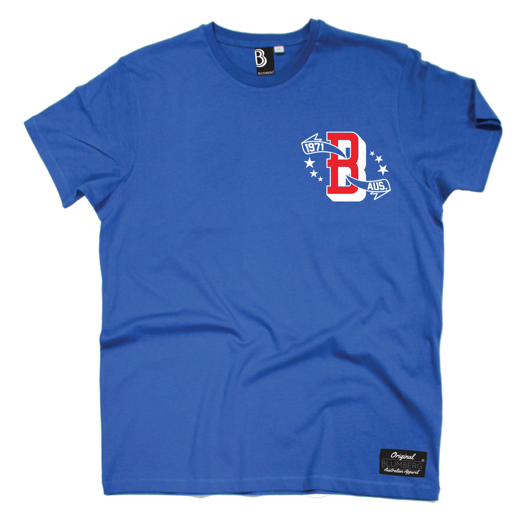 Blumberg Men's B 1971 AUS Breast Pocket Design Premium T-Shirt