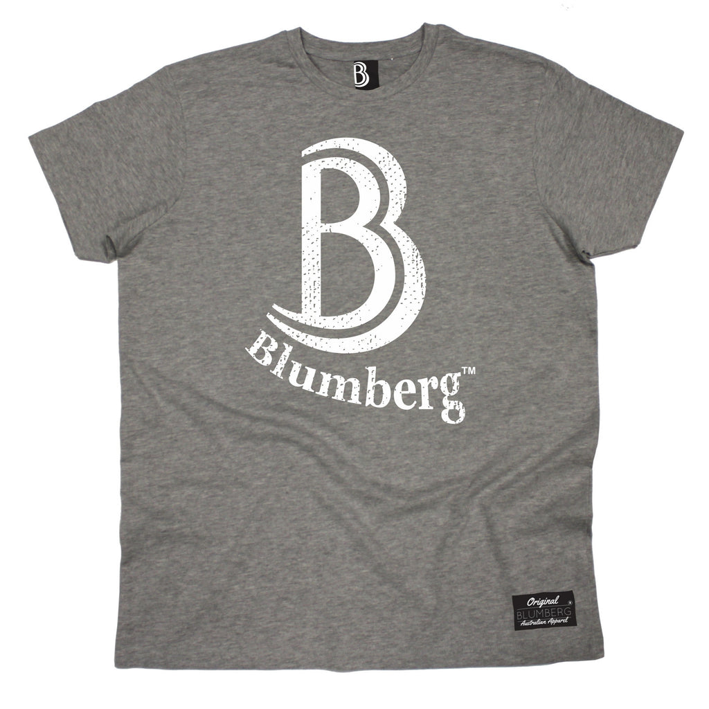 Men's B Blumberg White Text Chest Design Premium T-Shirt