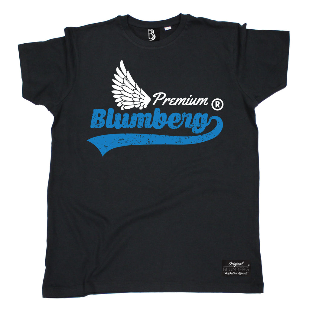 Men's Premium Blumberg White Wing Design Premium T-Shirt