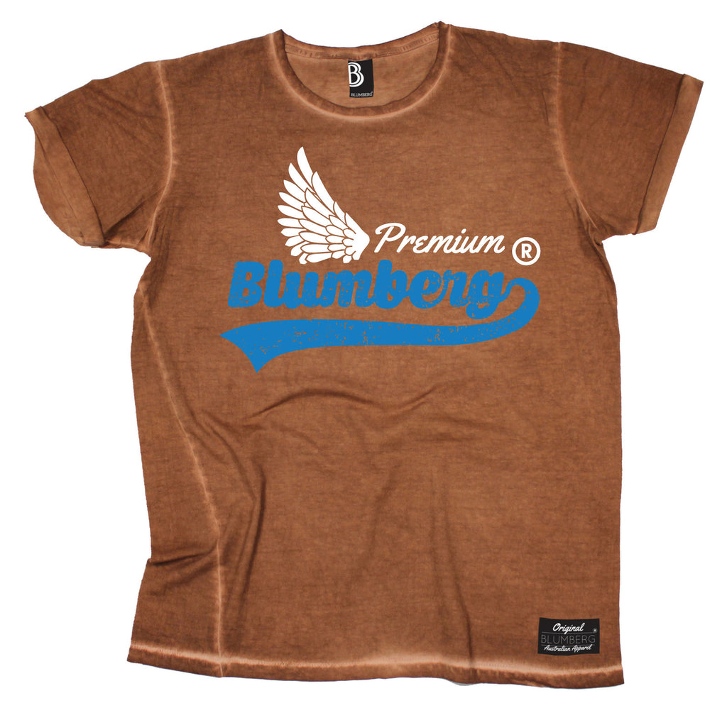 Men's Premium Blumberg White Wing Design Premium T-Shirt