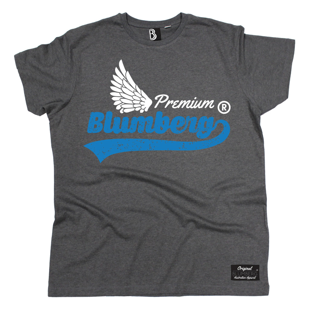 Men's Premium Blumberg White Wing Design Premium T-Shirt