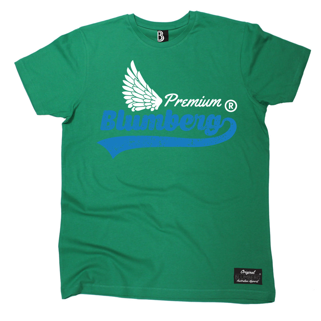 Men's Premium Blumberg White Wing Design Premium T-Shirt