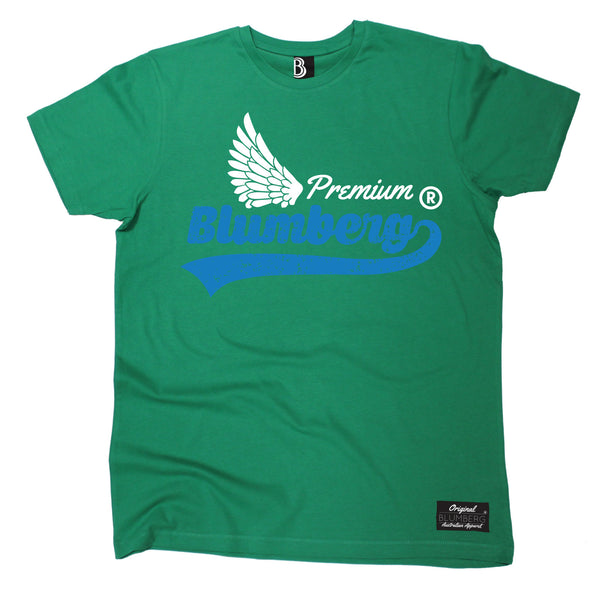 Men's Premium Blumberg White Wing Design Premium T-Shirt