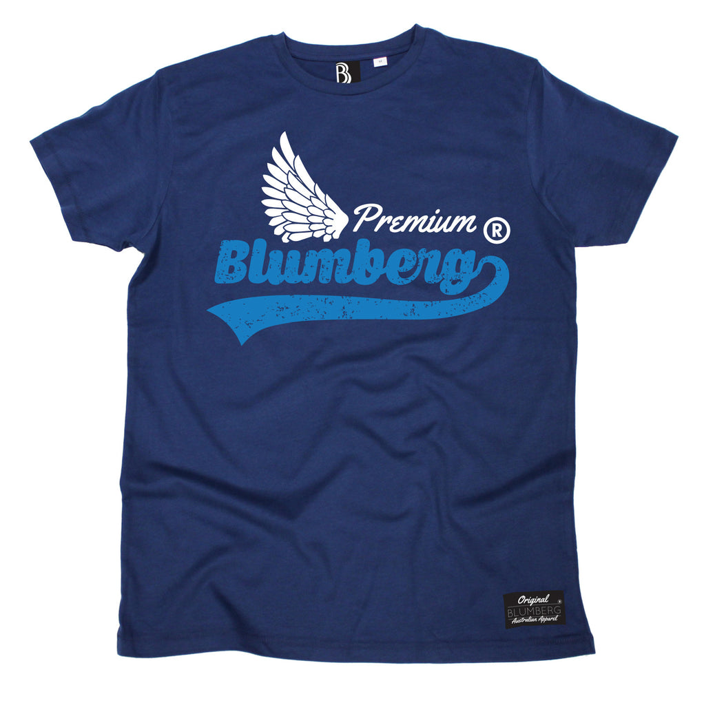Men's Premium Blumberg White Wing Design Premium T-Shirt