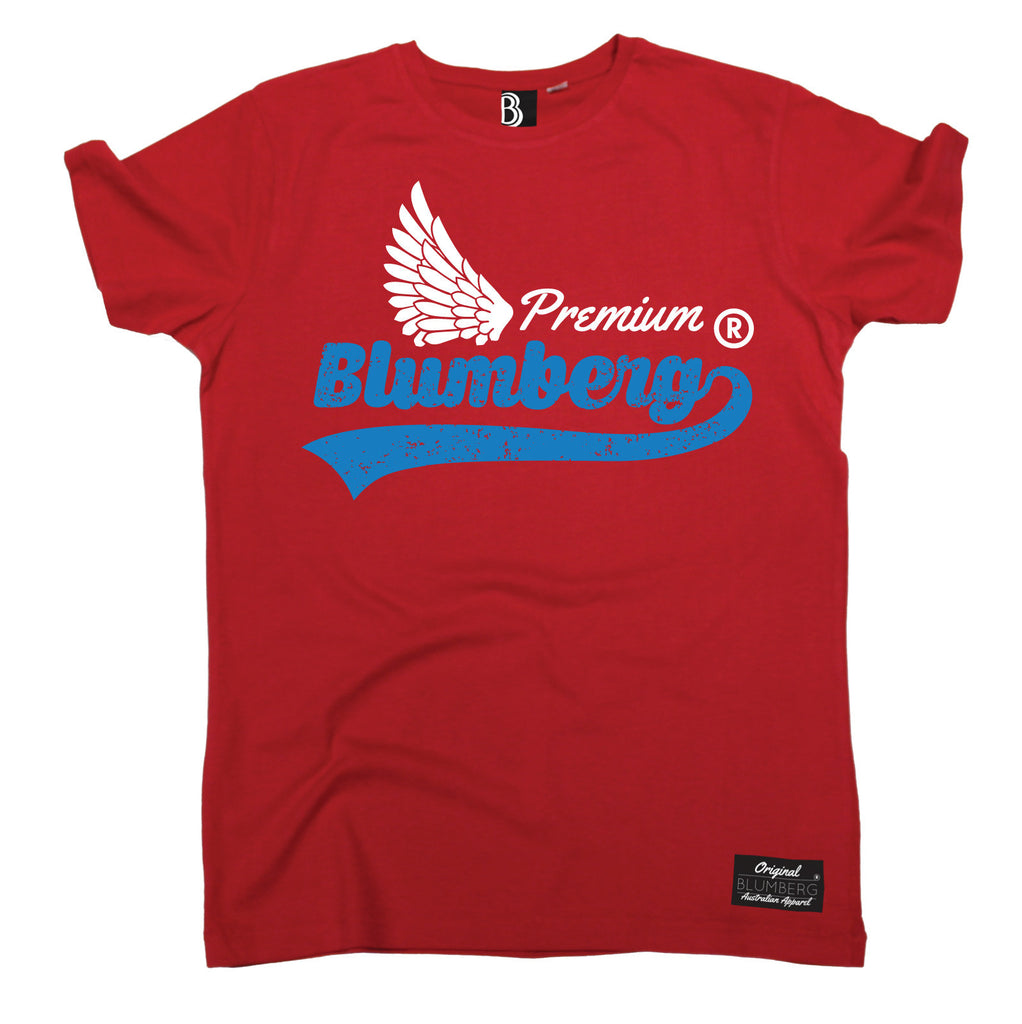 Men's Premium Blumberg White Wing Design Premium T-Shirt