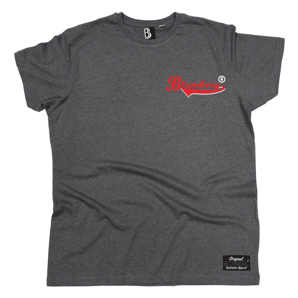 Men's Blumberg Red/White Text Breast Pocket Design Premium T-Shirt