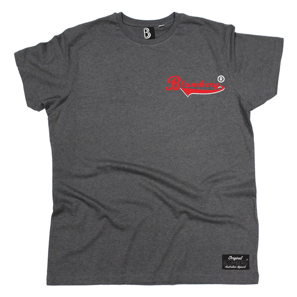 Men's Blumberg Red/White Text Breast Pocket Design Premium T-Shirt