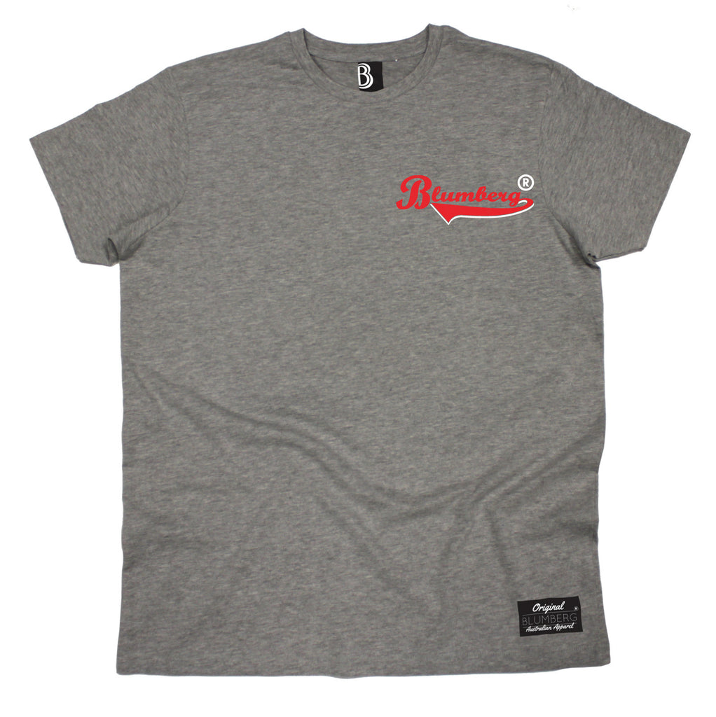 Men's Blumberg Red/White Text Breast Pocket Design Premium T-Shirt