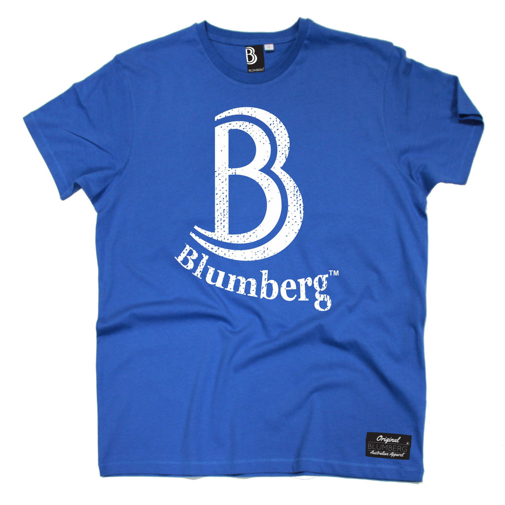 Men's B Blumberg White Text Chest Design Premium T-Shirt