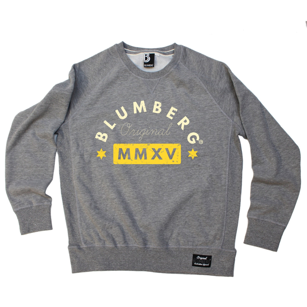 Blumberg Australia Men's Original MMXV Yellow Design Premium Sweatshirt