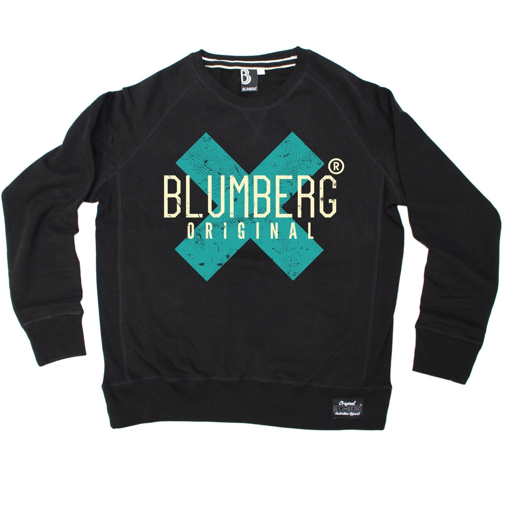 Blumberg Australia Men's Original X Turquoise Premium Sweatshirt