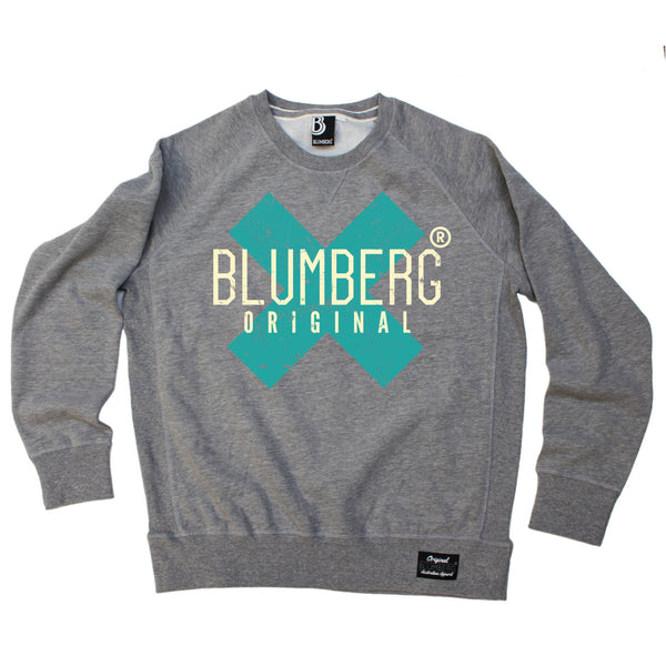 Blumberg Australia Men's Original X Turquoise Premium Sweatshirt