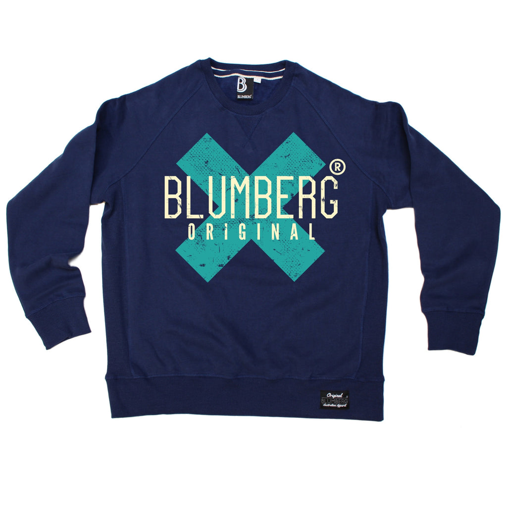 Blumberg Australia Men's Original X Turquoise Premium Sweatshirt