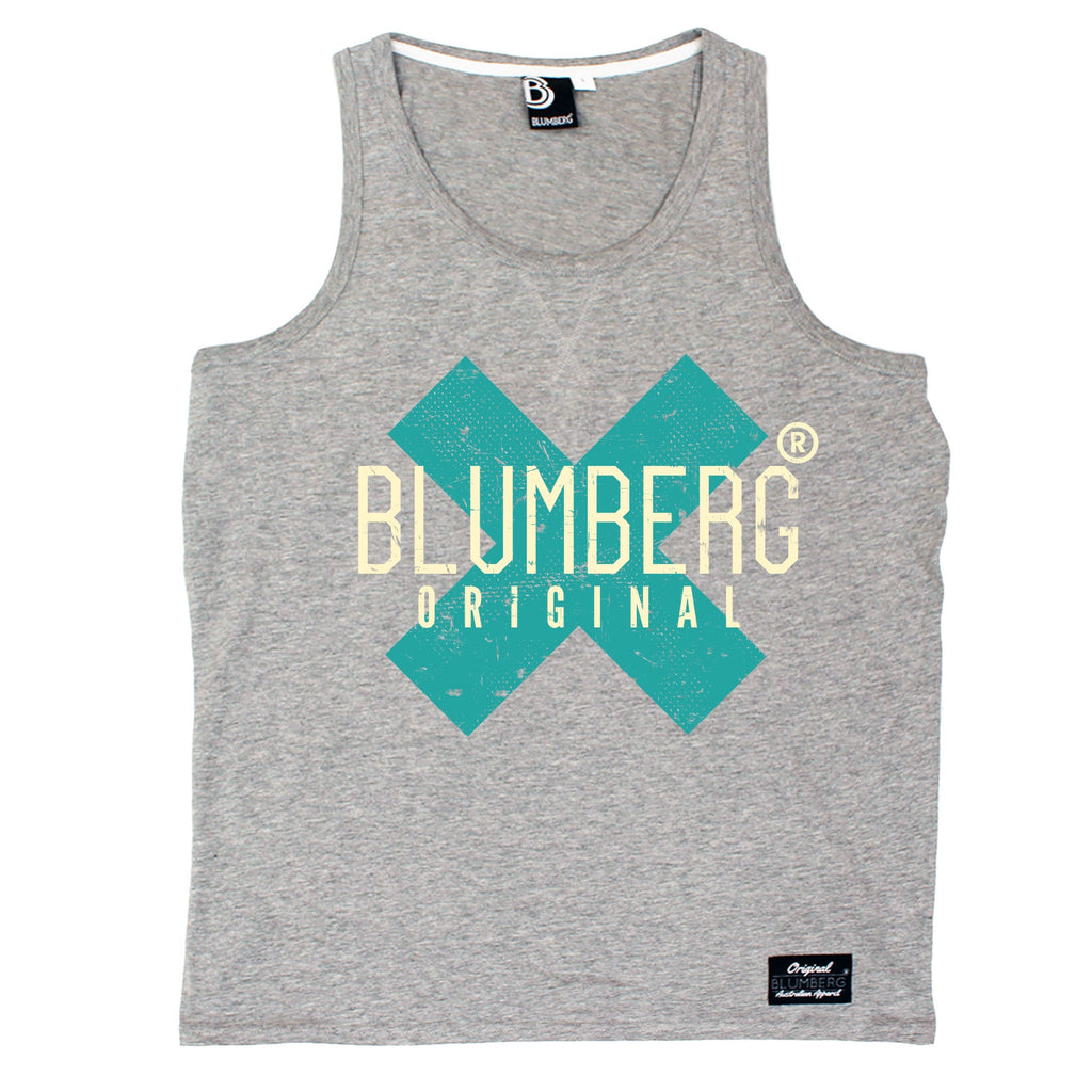 Blumberg Australia Men's Original X Turquoise Premium Vest Tank Top