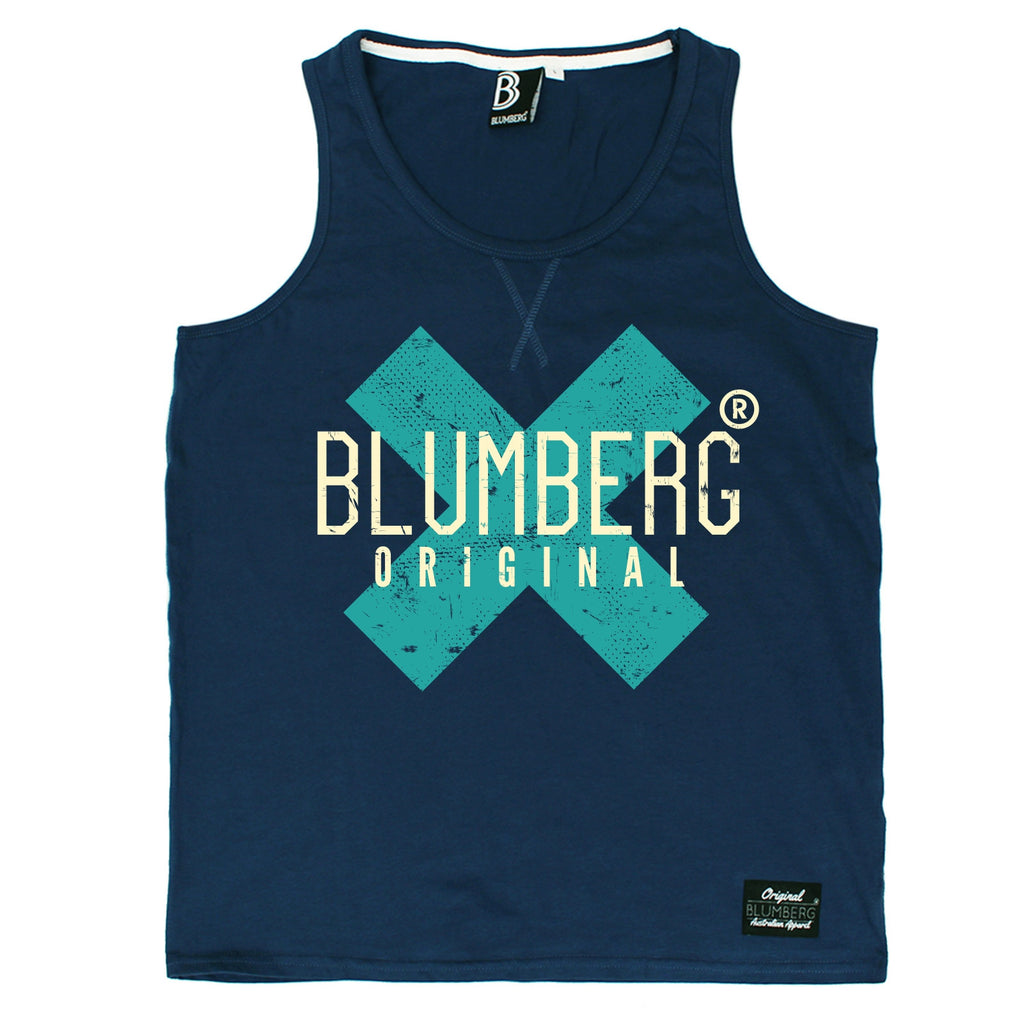 Blumberg Australia Men's Original X Turquoise Premium Vest Tank Top