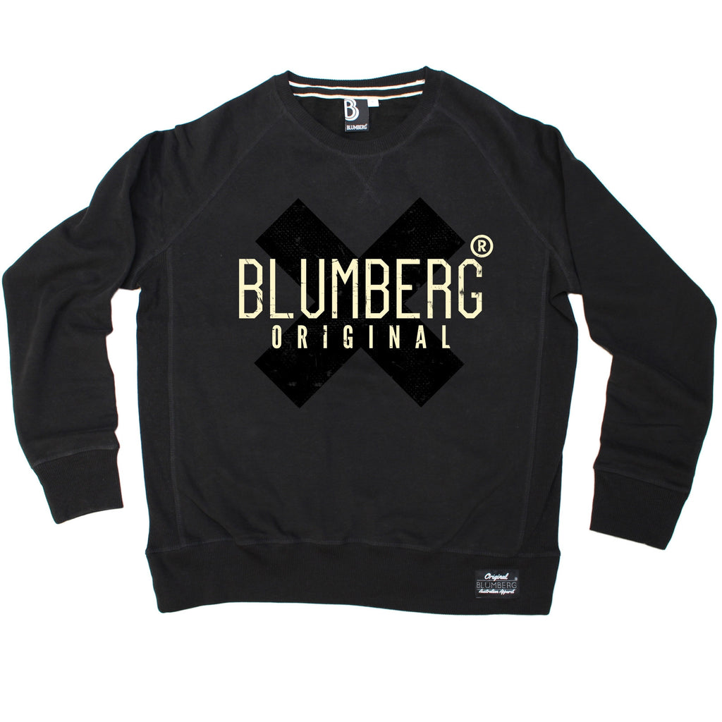 Blumberg Australia Men's Original Black X Design Premium Sweatshirt
