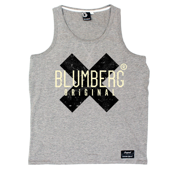 Blumberg Australia Men's Original Black X Design Premium Vest Tank Top