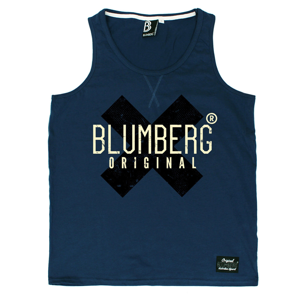 Blumberg Australia Men's Original Black X Design Premium Vest Tank Top