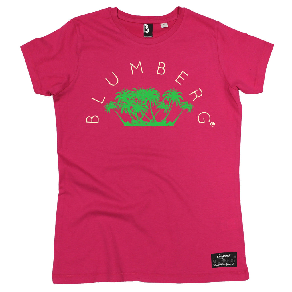 Women's Blumberg Palm Trees Design - Premium T-Shirt