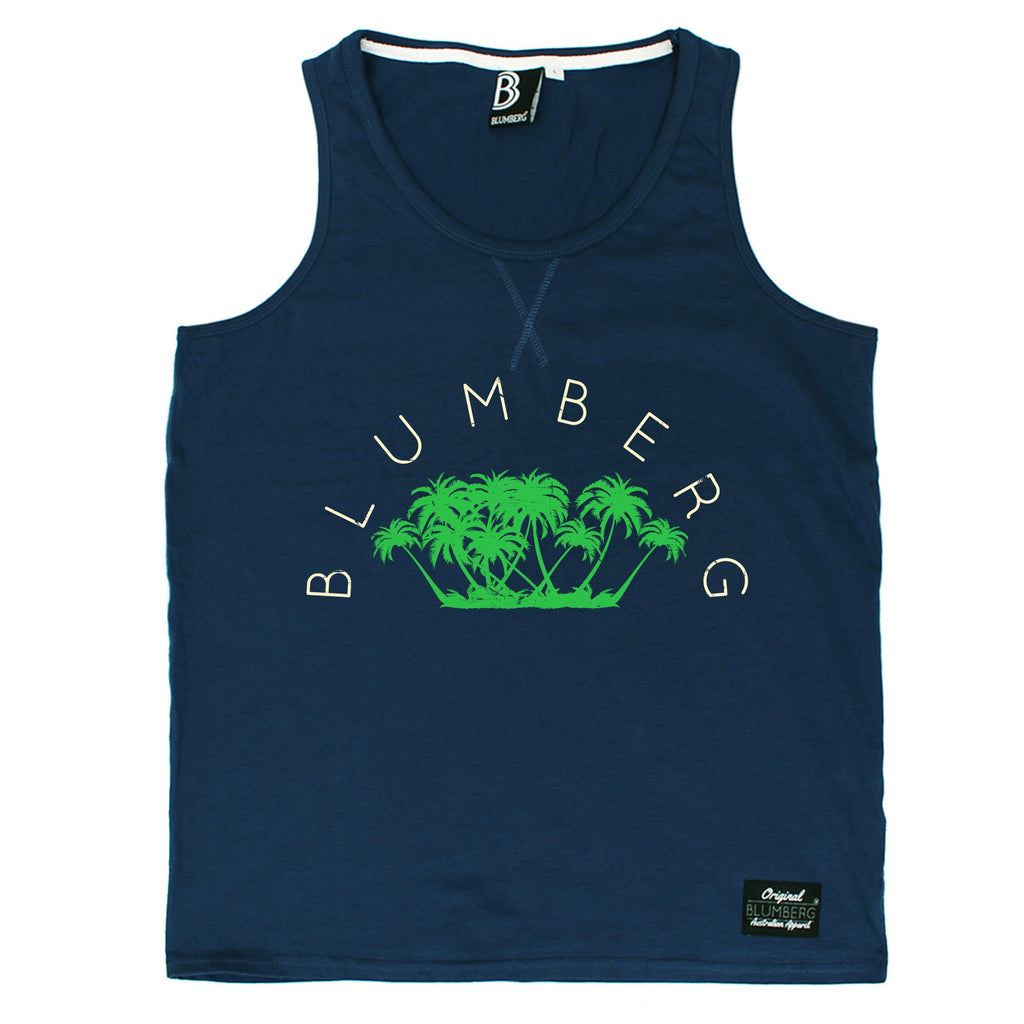 Blumberg Australia Men's Palm Trees Design Premium Vest Tank Top