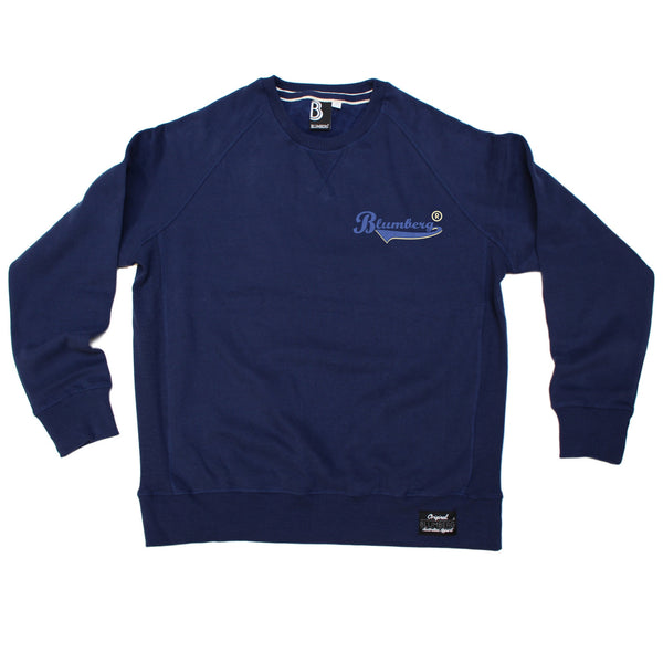 Blumberg Australia Men's Blumberg Blue Text Pocket Design Premium Sweatshirt