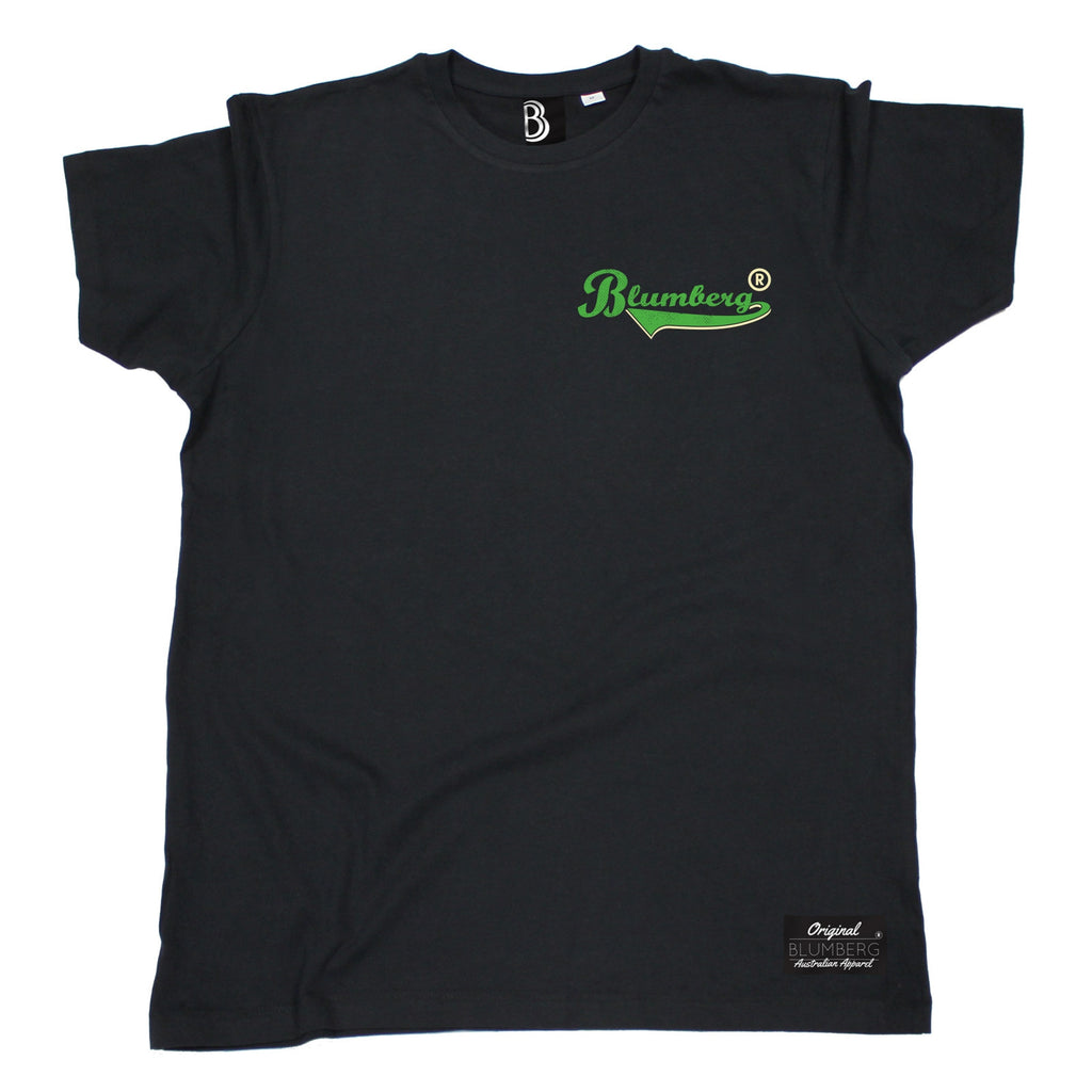 Men's Blumberg Green Text Breast Pocket Design Premium T-Shirt
