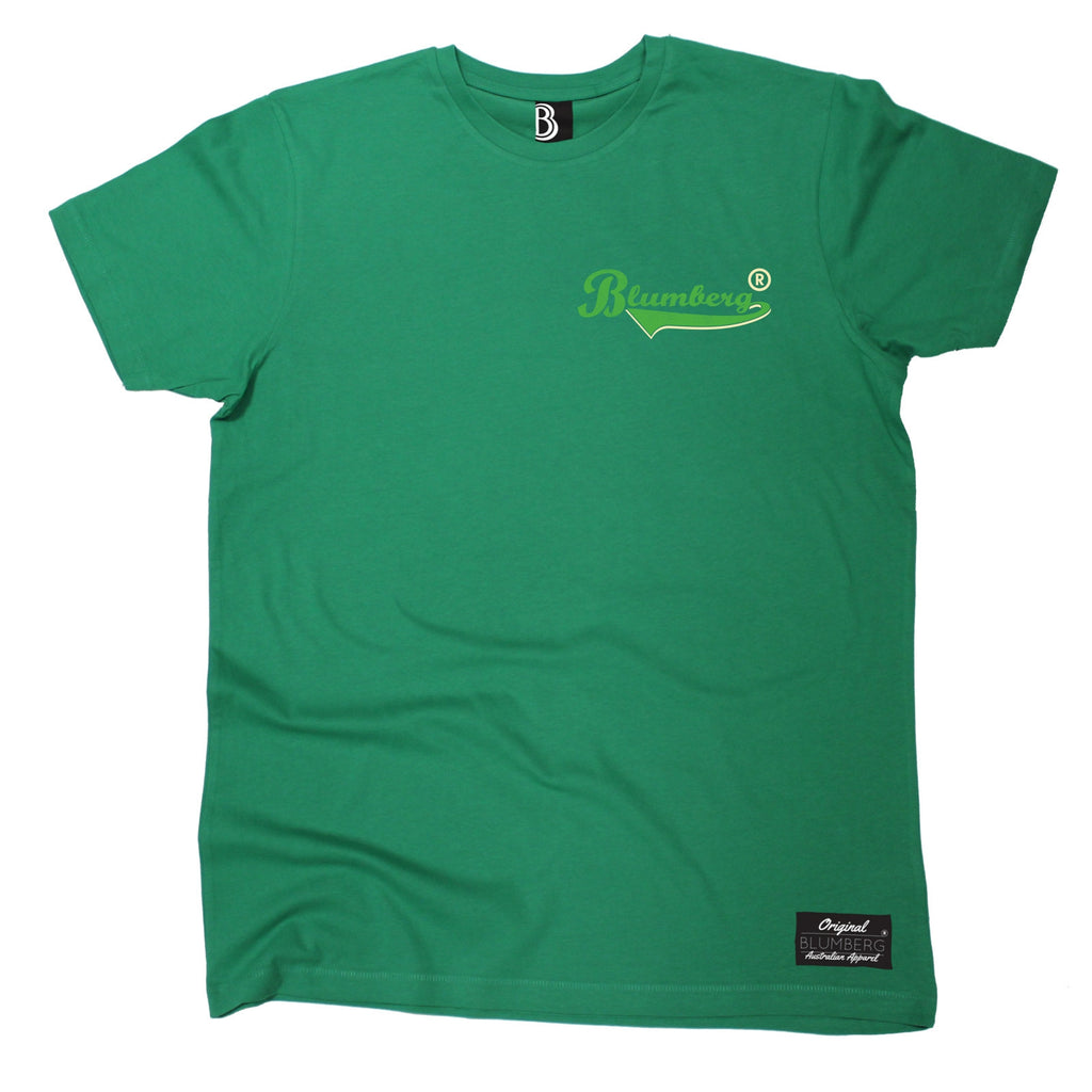Men's Blumberg Green Text Breast Pocket Design Premium T-Shirt