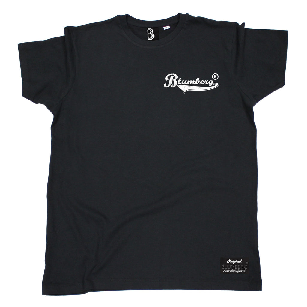 Men's Blumberg White Text Breast Pocket Design Premium T-Shirt