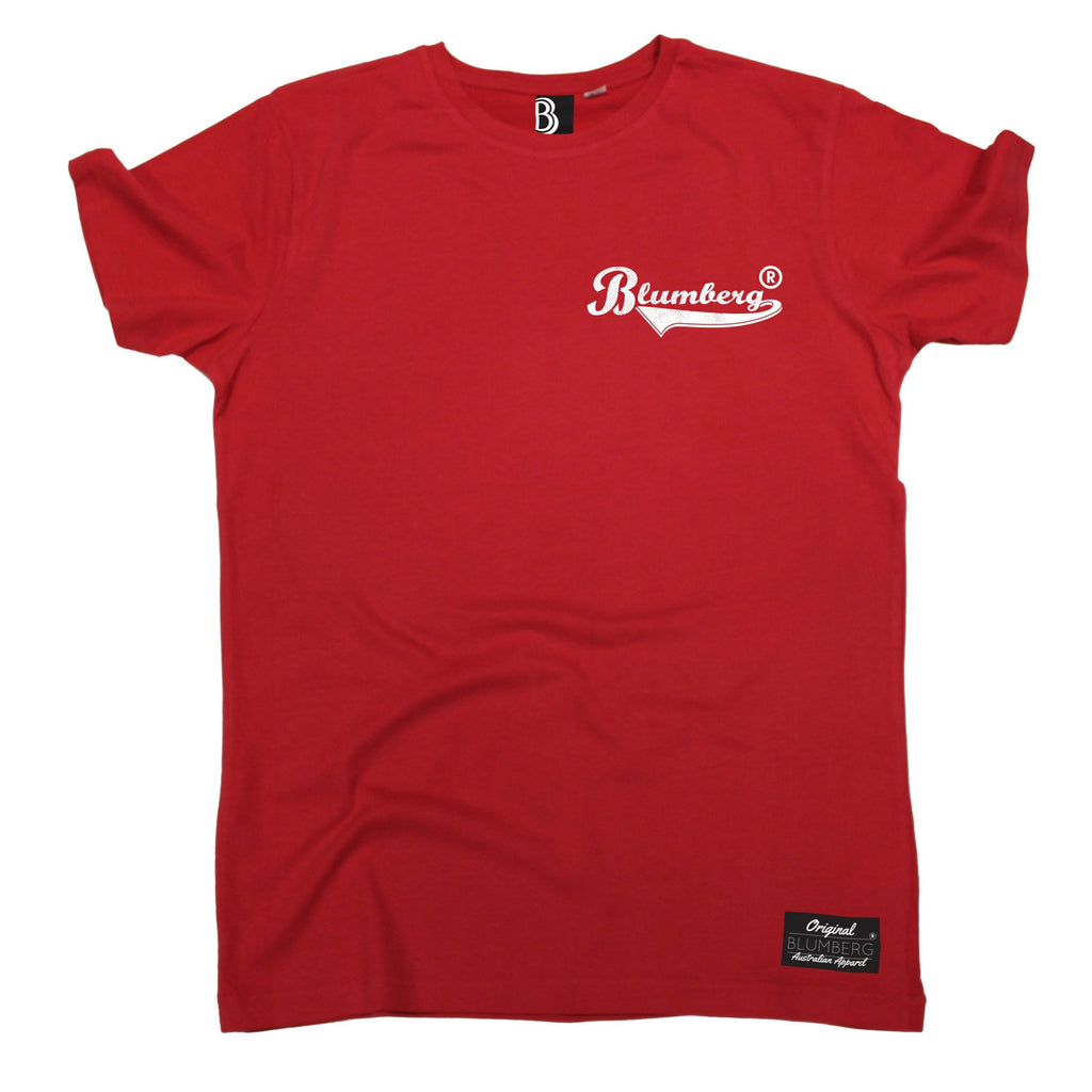 Men's Blumberg White Text Breast Pocket Design Premium T-Shirt