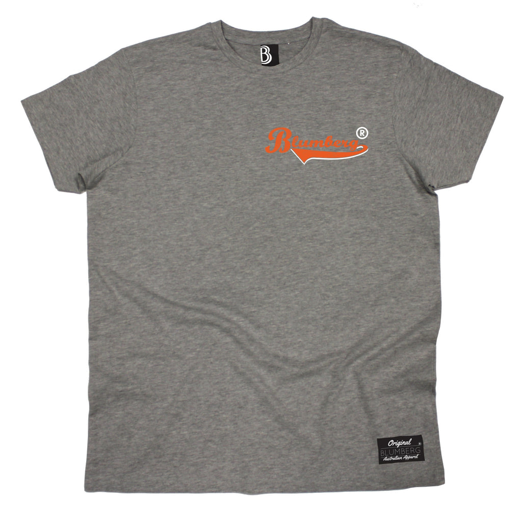 Men's Blumberg Orange Text Breast Pocket Design Premium T-Shirt