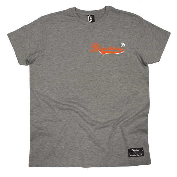 Men's Blumberg Orange Text Breast Pocket Design Premium T-Shirt