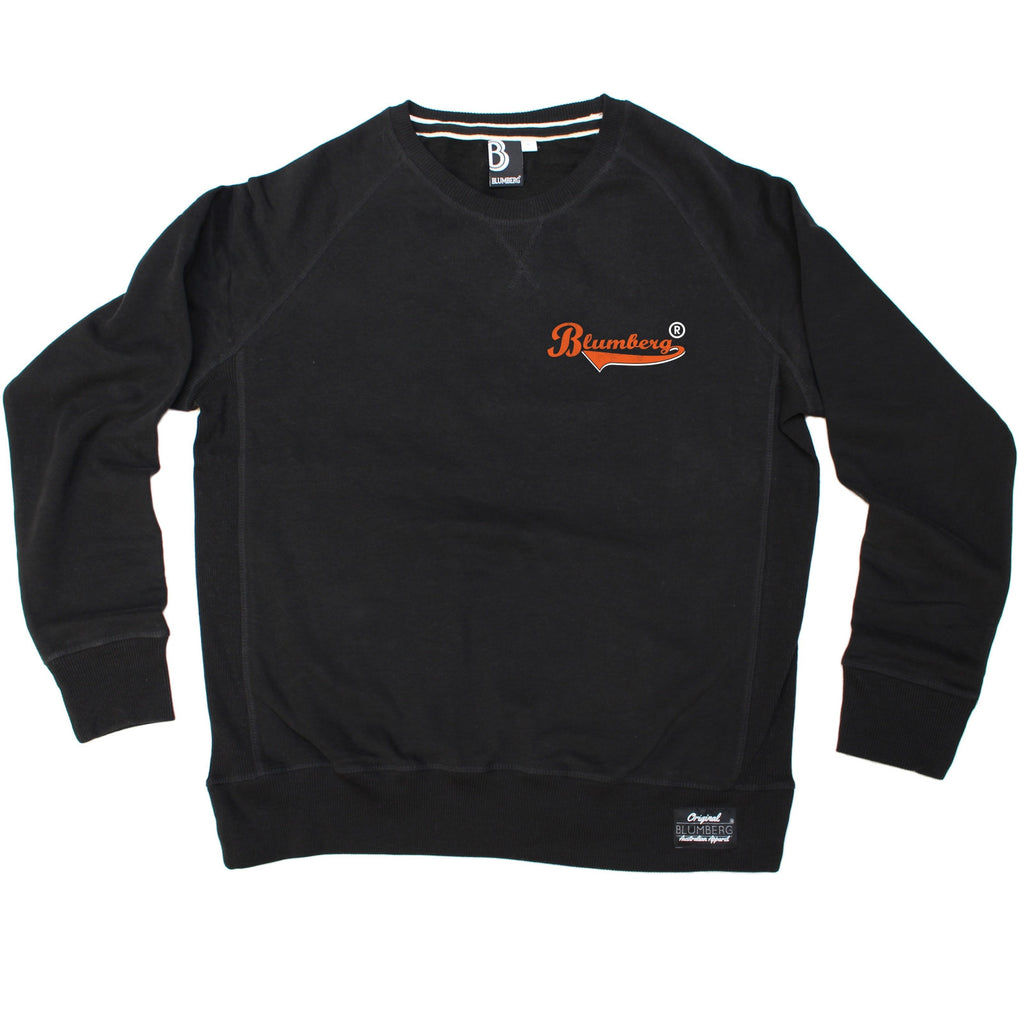 Blumberg Australia Men's Blumberg Orange Text Breast Pocket Design Premium Sweatshirt