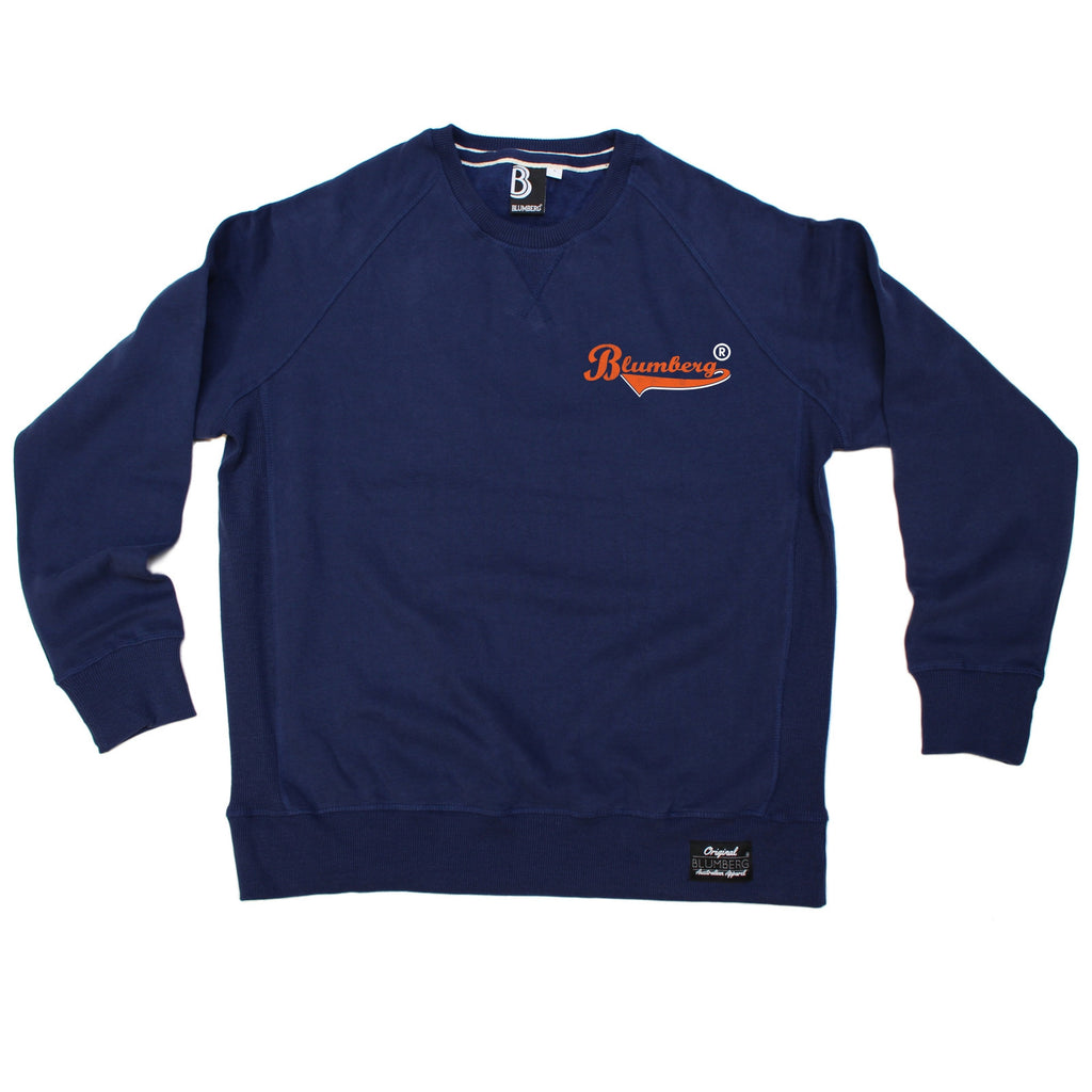 Blumberg Australia Men's Blumberg Orange Text Breast Pocket Design Premium Sweatshirt