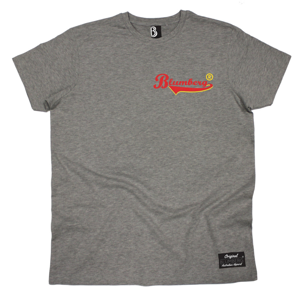 Men's Blumberg Red/Yellow Text Breast Pocket Design Premium T-Shirt