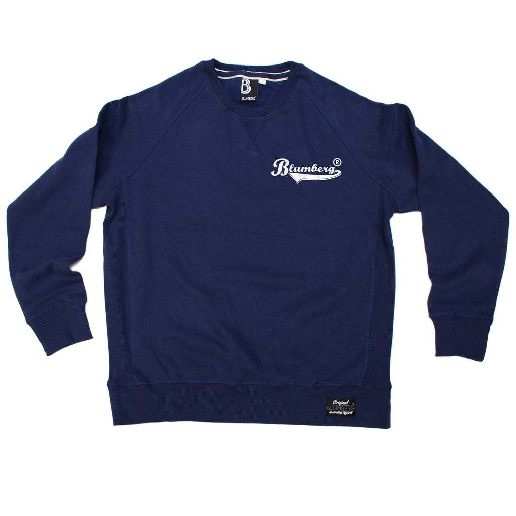 Blumberg Australia Men's Blumberg White Text Breast Pocket Design Premium Sweatshirt