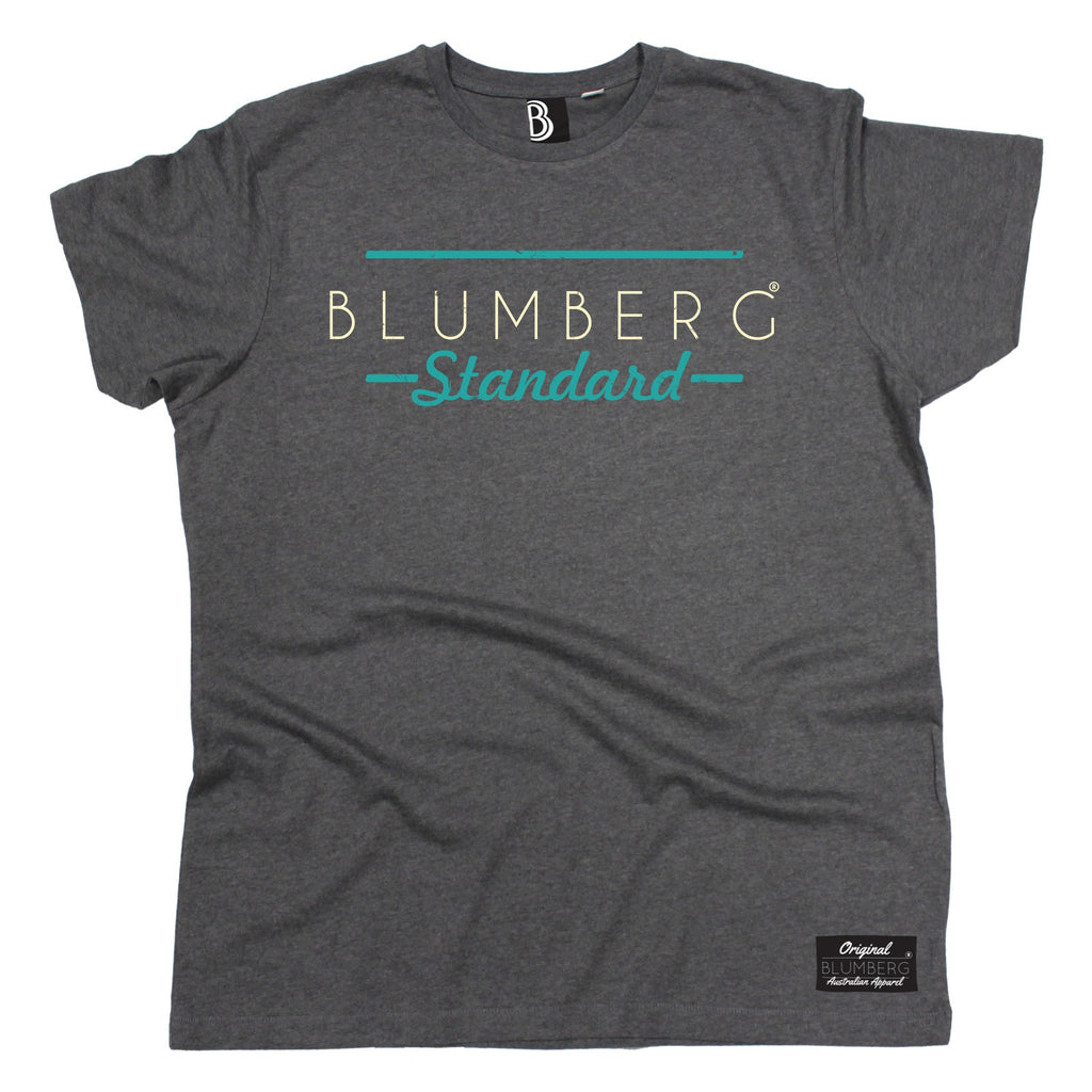 Men's Blumberg Standard Cream/Turquoise Text Design Premium T-Shirt