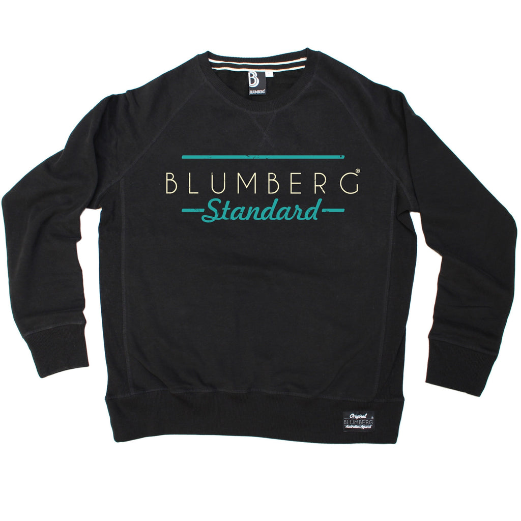 Blumberg Australia Men's Blumberg Standard Cream/Turquoise Text Design Premium Sweatshirt