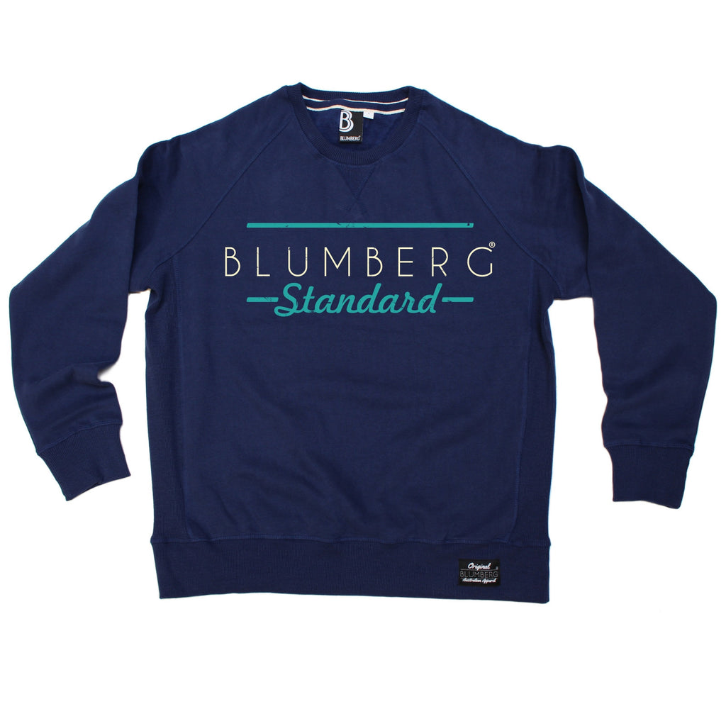 Blumberg Australia Men's Blumberg Standard Cream/Turquoise Text Design Premium Sweatshirt