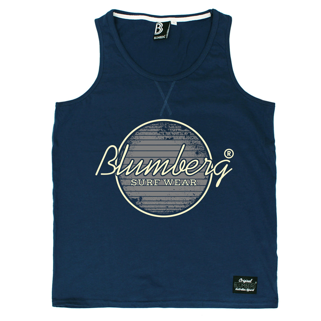 Blumberg Australia Men's Blumberg Surf Wear Grey Design Premium Vest Tank Top