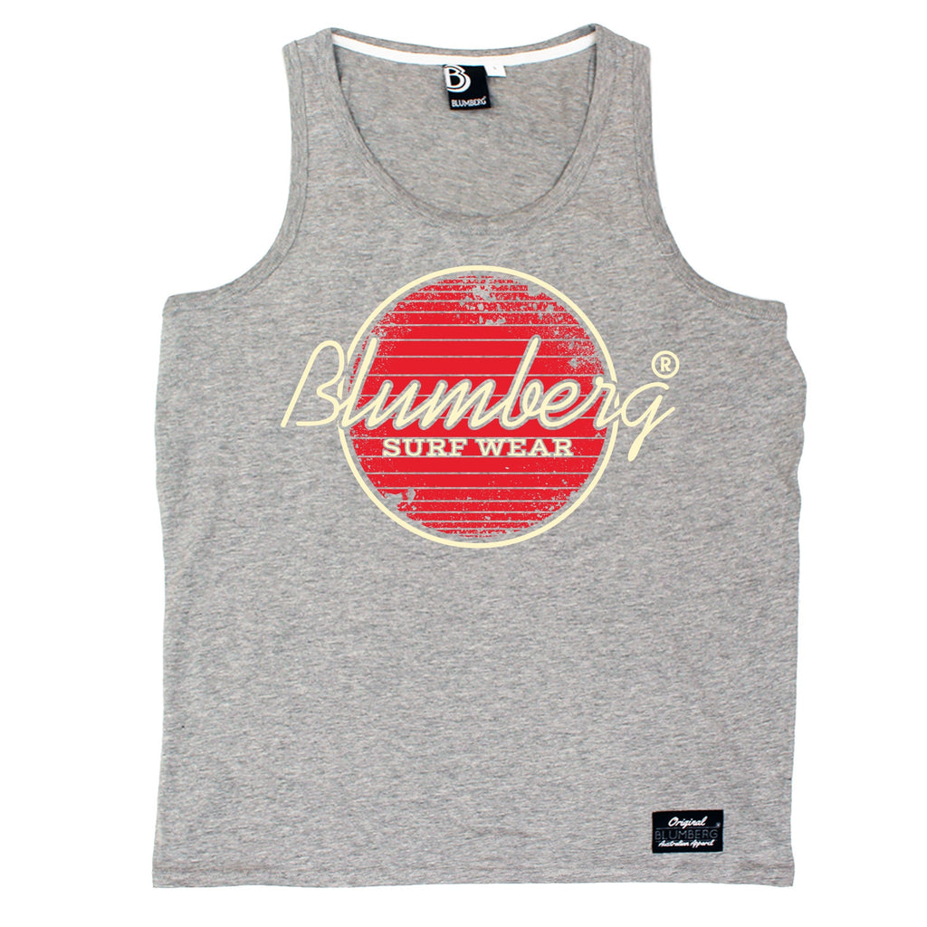 Blumberg Australia Men's Blumberg Surf Wear Red Design Premium Vest Tank Top